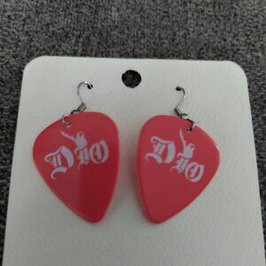 DIO GUITAR PICK EARRINGS